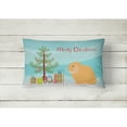 thumbnail image 2 of Carolines Treasures BB9335PW1216 Holland Lop Rabbit Christmas Canvas Fabric Decorative Pillow, Teal, 12H x16W,, 2 of 3