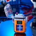 thumbnail image 1 of Waterproof Windproof Double Arc Lighter, USB Rechargeable Electric Lighter For Men And Women, USB Cable (NO Charger INCLUDED), 1 of 5