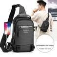 thumbnail image 2 of Waterproof Sling Bag Crossbody Backpack for Men Women Sling Backpack Hiking Daypack Multipurpose Cross Body Chest Bag with USB Cable PORT, 2 of 9