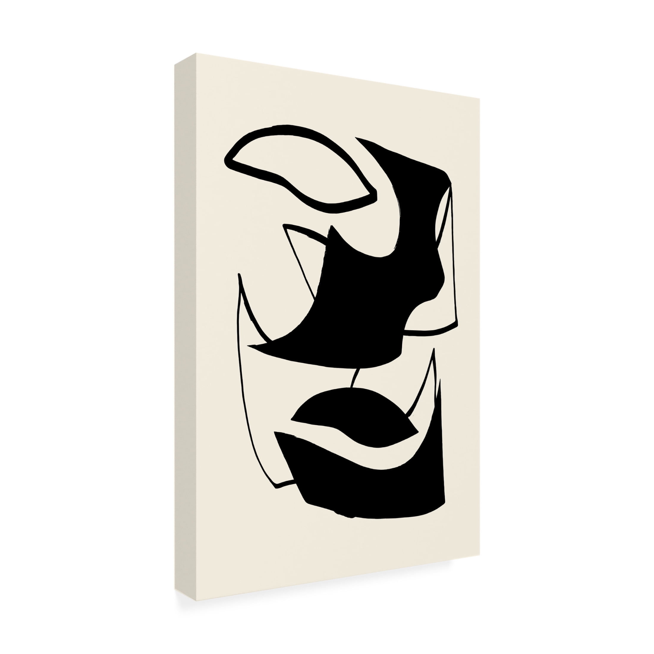 Canvas Wall Art - Pictufy Studio 'Shape 07' Wall Art for Living Room, Bedroom, or Office Décor by Trademark Fine Art - 30 x 47 Inches