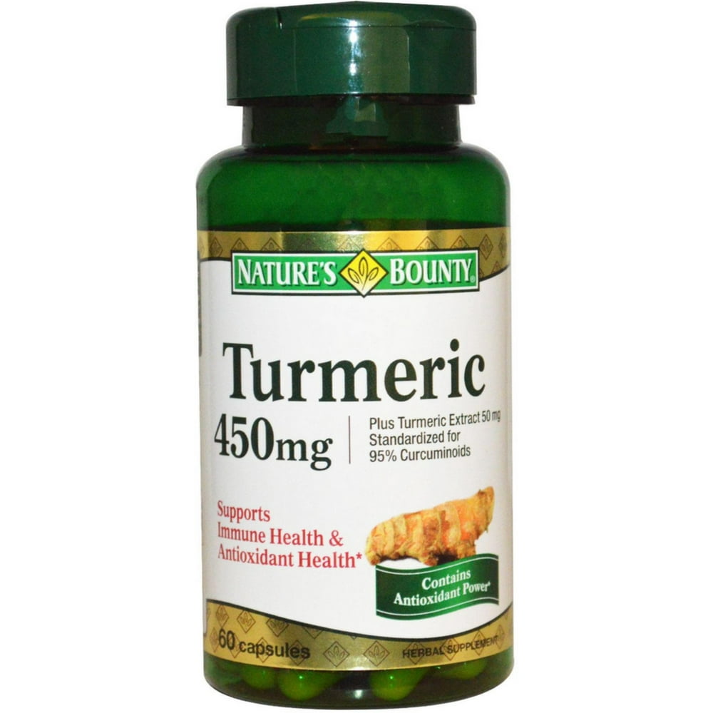 Nature's Bounty Turmeric Capsules 60 Capsules (Pack of 2)