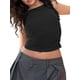 thumbnail image 2 of Txlixc Chaleco plisado femenino txlixc, blusa sólida de cuello redondo sin mangas anudada Txlixc moda, 2 of 9