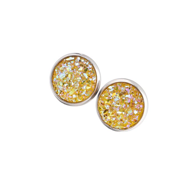 Qarigey 1 par de pendientes de tuerca de acero inoxidable para mujer, regalos para novias y esposas, joyería decorativa, fiesta de celebración de Ropa, zapatos y accesorios Miscelánea tipo 26 Qarigey AP011021-26