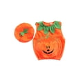 thumbnail image 2 of Diconna Babies Halloween Clothes Set Orange Pumpkin Pattern Tops and Cap, 2 of 9