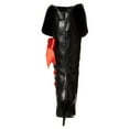 thumbnail image 2 of Ellie Shoes E-418-Pirate 4" Heel Womens Costume Pirate Boot with 3 Ribbons. Black PU / 6, 2 of 8