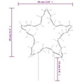 thumbnail image 2 of vidaXL Christmas Decoration with Spikes Outdoor Holiday Light Ornament Star, 2 of 11