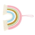 thumbnail image 4 of Macramé arcoíris tejido a mano, 7 colores, para colgar en la pared, decoración con borlas para el hogar, habitación, foto, accesorio BZ-703, 4 of 14