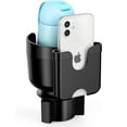thumbnail image 2 of KISPATTI 2-in-1 Car Cup Holder Expander Adapter with Adjustable Base, Car Cup Holder Expander Organizer with Phone Holder, Fits Hydro Flask, Yeti, Nalgene, Large 32/40 oz Drinks Bottles, Black, 2 of 6