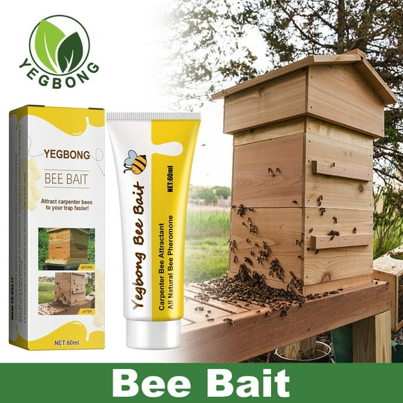 Dvkptbk Carpenter Bee Trap , Natural Carpenter Bee Attractant for All Trap Types, Honeybee Friendly Carpenter Bee , Wood Bee for All Season Use, Wood Boring Bee