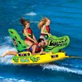 thumbnail image 2 of WOW Watersports Big Al Alligator 4 Person Towable Lake Boating Tube Raft, Green, 2 of 5