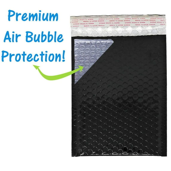 8 x12 inch Metallic Bubble Mailers, Durable Self Sealing Quality Padded 8.5x12 Shipping Mailing Envelopes