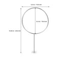 thumbnail image 2 of BESTYASH 2Ud Soporte De Pared Para Balones Deportivos Baloncesto Con Acabado Plateado Resistente, 2 of 6