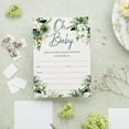 thumbnail image 2 of Green Rose 75 Sets Baby Shower Invitation Cards Cute Blank Invites for Gender Reveal Party, 5x7 Inch, 2 of 3