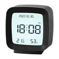 thumbnail image 1 of Reloj despertador digital LED para niños, con pantalla de temperatura y humedad, color negro, 1 of 12