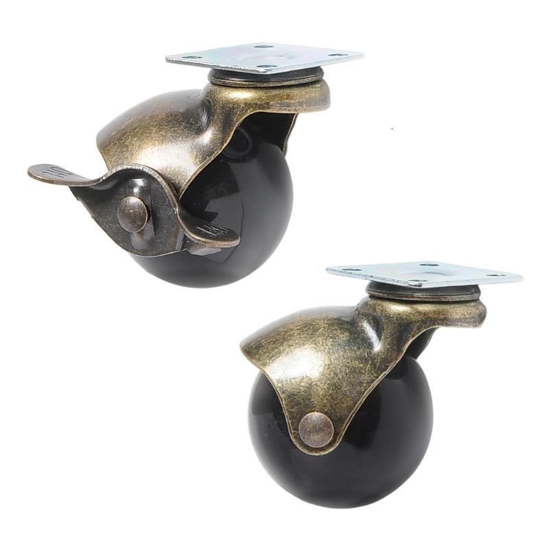 CEORPER Low Noise Ball Caster Wheel Furniture Wheel Swivels Plate Ball Casters