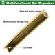 thumbnail image 5 of Organizador de Relleno de Espacio para Asiento de Coche Universal Unique Bargains con Ranuras para Tarjetas, Accesorios de Almacenamiento para Asientos de Coche, Cuero, Beige, 5 of 6