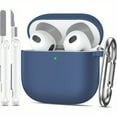 thumbnail image 1 of Case for AirPods 4th Gen - Soft Silicone, Shockproof Cover with LED Charging Indicator & Cleaning Ki, 1 of 14