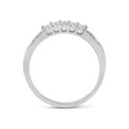 thumbnail image 3 of FB Jewels 10kt White Gold Womens Princess Diamond Bridal Wedding Ring Band Set 1.00 Cttw Size 9, 3 of 4