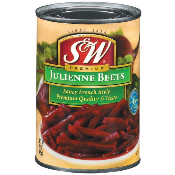 (1 Can) S&W Julienne Fancy French Style Beets, 15 oz. Can