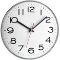 thumbnail image 1 of Amazon Basics Modern Wall Clock, Black, Plastic Frame, 12 in., 1 of 4