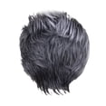 thumbnail image 3 of Pelucas negras cortas en capas con corte de duendecillo sintético Peluca de disfraz gris recta mullida Colcomx Pelucas Naturales De Cabello Completo, 3 of 8