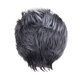 thumbnail image 3 of Peluca corta recta negra gris Salvador Pelucas Naturales De Cabello Completo, 3 of 10