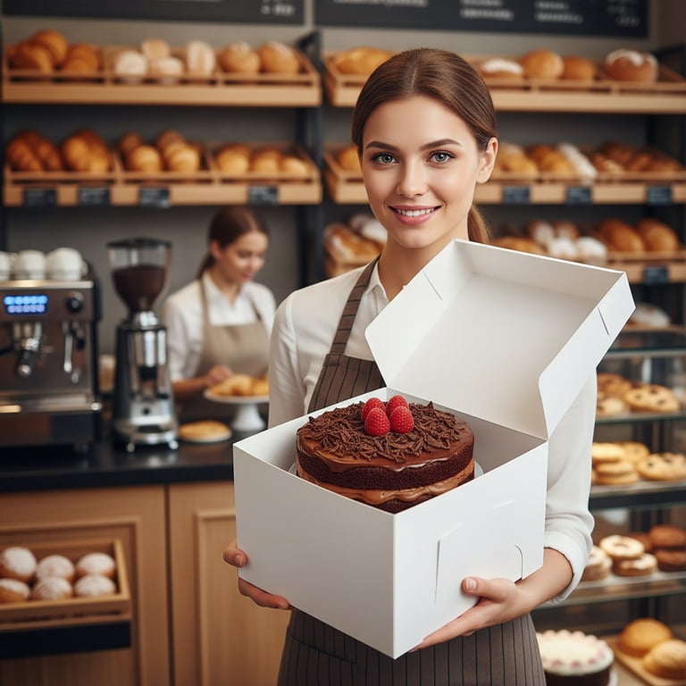 Walmart 14x14x6 Easy Open Cake Box, Pack of 12, Perfect for Cakes