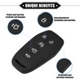 thumbnail image 3 of Unique Bargains Remote Keyless Smart Key Fob Cover for Ford Fusion 2013-2016 5 Button Fashion Soft TPU Black, 3 of 7