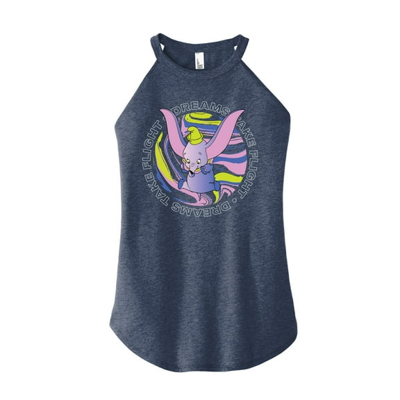 Disney - Dumbo - Dreams Take Flight - Juniors High Neck Tank Top