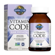 Garden of Life Vitamin Code Raw Prenatal, 180 Vegetarian Capsules
