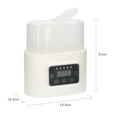 thumbnail image 3 of Calentadores de leche Calentador de biberones 5 en 1 Calentador digital de alimentos para bebés con temporizador Pantalla digital Esterilizador de vapor de biberón doble Calentador portátil de descong, 3 of 8