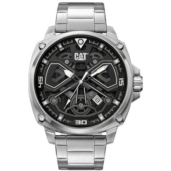 Men's CAT Caterpillar Tokyo Steel Skeleton Dial Watch AJ14111121