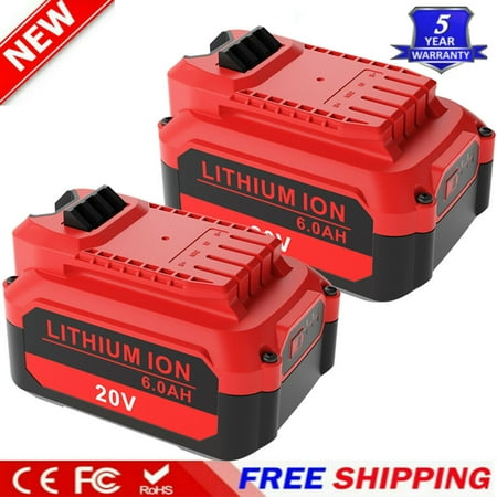 

2x SWAREY 20V For Craftsman V20 20 Volt MAX 6.0Ah Li-ion Battery CMCB204 CMCB202 CMCB201