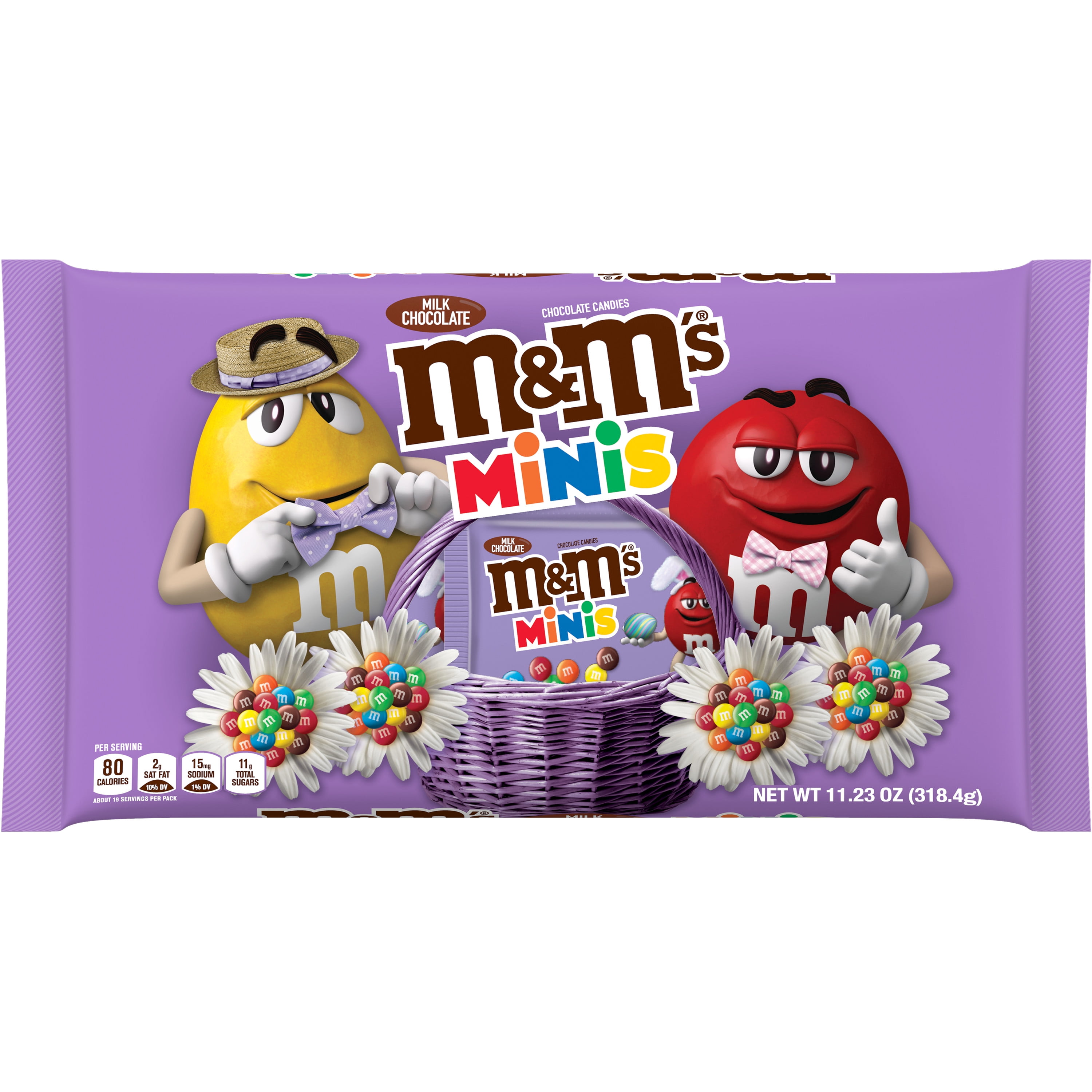 M&M's Minis Easter Milk Chocolate Candy Easter Basket Candy - 11.23 oz