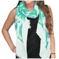 thumbnail image 2 of Peach Couture All Season's Nautical Shell Seahorse design Light Fringe Shawl Scarf, 2 of 10