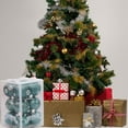 thumbnail image 2 of Guardoinrt 12pcs Plastic Easy To And Enought Quantity Christmas Tree Balls For Home Decor Elegant And Delicate rose gold 1Set, 2 of 6