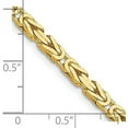 thumbnail image 4 of Avariah Diamonds Solid 14K Yellow Gold 3.5mm Byzantine with Lobster Lock Chain - 20", 4 of 8
