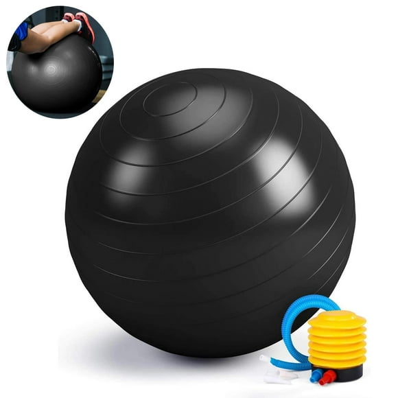 Supports de Ballon d'Exercice Anti-Éclatement, Fitness et Yoga avec Pompe Rapide pour Salle de Sport, Chaise