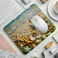 thumbnail image 2 of PhooArto Comfortable Mouse Pad Beach Summer Starfish Seashell Desktop Mousepad , 21 x 25 cm Mouse Mat, Non-Slip Rubber Base, Improves Speed and Precision, 2 of 7