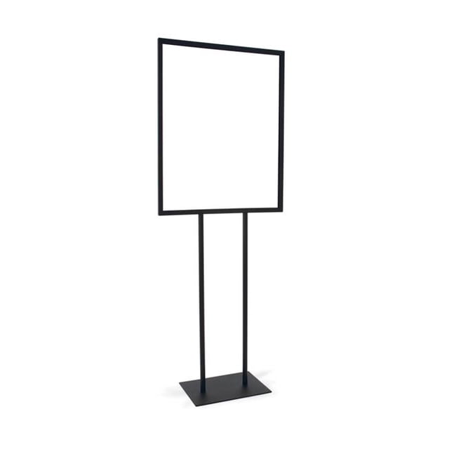 Econoco BH28-MAB 22 x 28 Po Porte-Bulletin à Base Plate&44; Noir - Mat -