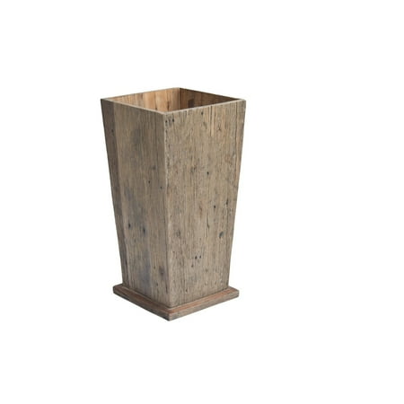 BIDK Home Rectangular Wooden Planter - 31.5 - Brown