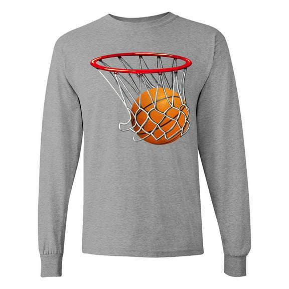 Inktastic Basketball Swish Long Sleeve T-Shirt