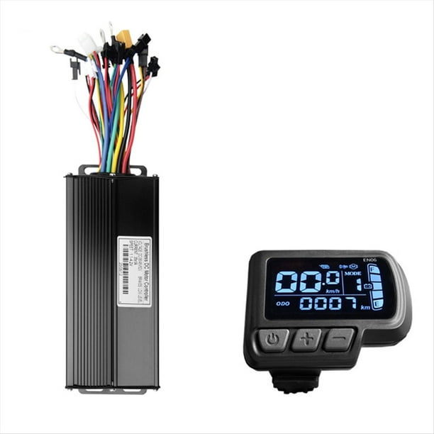 Kit Controlador de Sinusoidal EN06 con Pantalla LCD para Bicicleta Eléctrica, 35 A, 36 V/48 V/52 V, para Modificación de Scooters y Bicicletas Eléctricas.