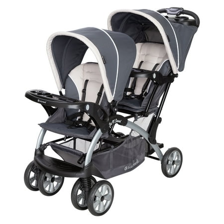 Baby Trend Sit N' Stand Easy Fold Twin Double Infant Toddler Stroller,