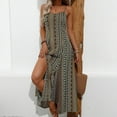 thumbnail image 5 of THDHVS Women's Casual Dresses,Summer Dresses for Women 2025,Fashion Womens Sundress Summer Floral Camisole Sleeveless Wrap V Neck A-Line Midi Dress Gray L, 5 of 6