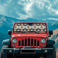 thumbnail image 3 of Uorisanigo Southwest Aztec Windshield Sunshade Sun Visor for UV Rays & Heat Protection, Compatible with 2007-2024 Wrangler Rubicon Sahara TJ JK JKU 2 & 4 Door, Accessories for Jeep Wrangler, 3 of 7