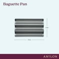 thumbnail image 2 of Anolon Advanced Bakeware Nonstick Three Channel Baguette Tray, Gray, 2 of 6