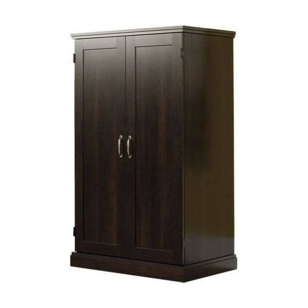 Sauder Select Computer Armoire with Hidden Desk, Cinnamon Cherry Finish