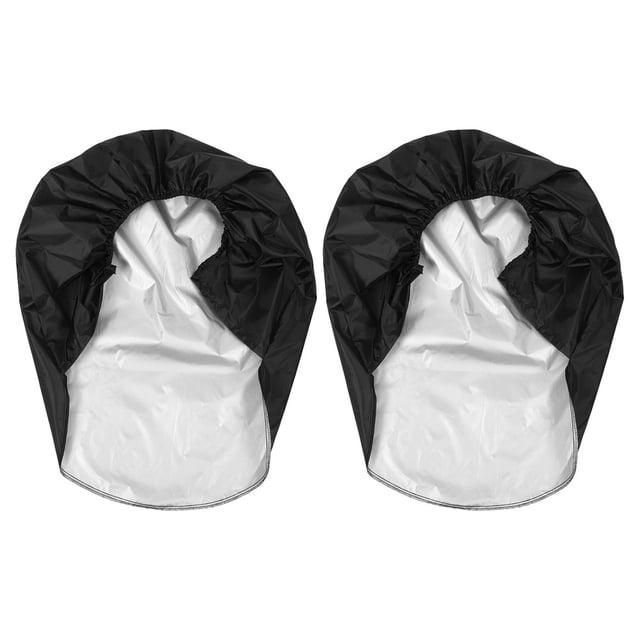 fundas impermeables para neumáticos de RV, anti-UV, nieve, lluvia y polvo, para remolques, caravanas, coches, camiones y SUV, compatibles con neumáticos de 27 a 29 pulgadas, color negro