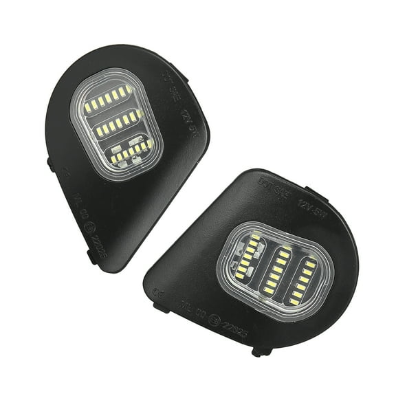 Unique Bargains Turn Signal Light for Dodge 1500 2500 3500 4500 5500 68087238AA LED Side Marker Puddle White Light 2pcs